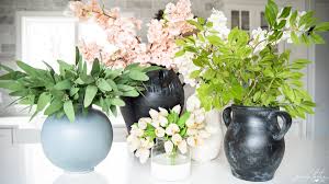 fake flowers and greenery for spring