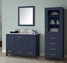 48 Inch Navy Blue Vanity Cabinet