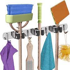 Mop And Broom Holder Wall Mount