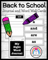 Sight Word Sentence Writing Journal And