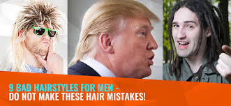 This is an innovative black hair men hair style, where the off center shave gives a creative look, and tuned up to the beard line. 9 Bad Hairstyles For Men Do Not Make These Hair Mistakes Mhd