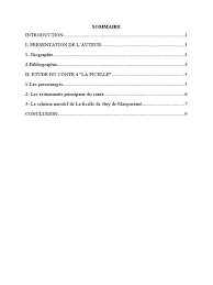 Sommaire La Ficelle | PDF | Guy de Maupassant | Gustave Flaubert