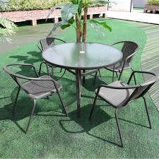 Family courtyard light luxury cane chair outdoor tea table small two chairs three set balcony nordic creative table and chair. Small Garden Table Set Parasol 2 Chairs Umbrella 4 Pc Round Patio Bistro Outdoo For Sale Ebay