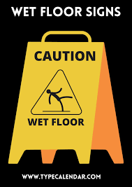 free printable wet floor signs