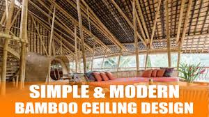 modern bamboo ceiling design ideas
