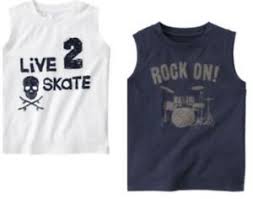 Details About Gymboree Activewear 3 3t 5 6 Skate Rock On Tank Top Summer Navy White Boys