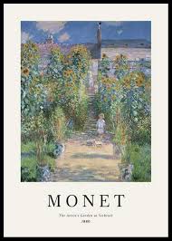 Monet Garden At Vetheuil Poster