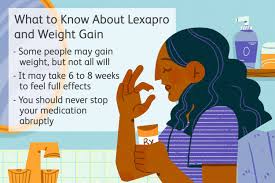 lexapro weight gain how to manage this