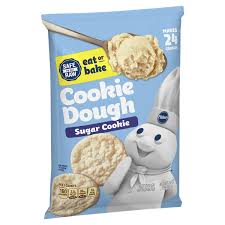 Bake at 350 degrees f for 35 to 37 minutes. Pillsbury Refrigerated Ready To Bake Sugar Cookie Dough 24 Count Cookie Dough Meijer Grocery Pharmacy Home More