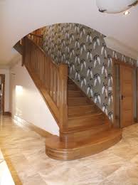 It may be small and narrow, but that doesn't mean your stairway can't get the same decorating treatment as the rest of your house. Quite Like The Rounded Bottom Stair Stairs Design Stairs New Homes