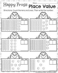 How many tens and ones? First Grade Worksheets For Spring Planning Playtime