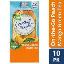 Crystal Light Peach Mango Green Tea On The Go Powdered Drink Mix 20 Packets 752798348221 Ebay