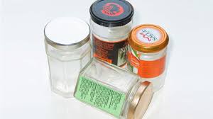 super easy recycle empty glass jar