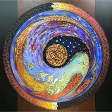 Colorful Mandala Art Painting On Canvas