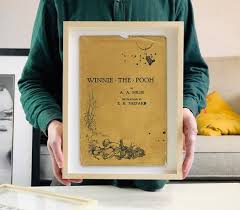 Two videos in one day??? Winnie The Pooh By A A Milne First Edition Book Cover Wall Etsy
