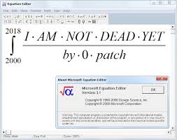 Abandoned Equation Editor