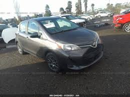 Specially the fuel consumption is excellent and. Used Car Toyota Yaris 2015 Gray For Sale In San Diego Ca Online Auction Vnkktud37fa024981