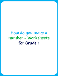 number worksheets for grade 1