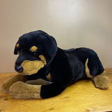 rottweiler dog plush stuffed toy