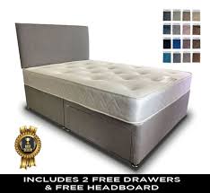 2 drawer divan bed and free headboard