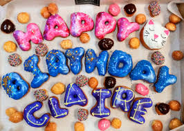 custom letter donuts donuts and