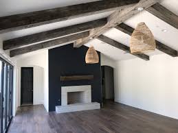 wood box ceiling beams