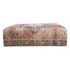 rug style cube tail ottoman