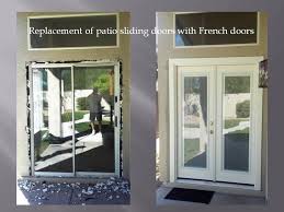 replacing patio doors with french doors