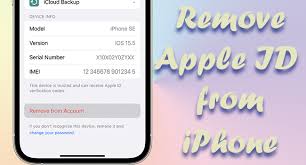 remove apple id from iphone with