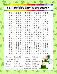 After you've found the 20 words in this puzzle, you'll. St Patrick S Day Word Search Printable