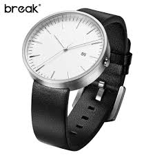 Break Top Men Women Simple Fashion Style Quartz Wristwatch Steel