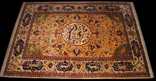 historical safavid kashan rug dragon