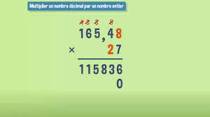 Multiplier un nombre décimal par un nombre entier - CM2 - YouTube