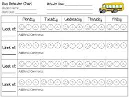Behavior Charts For Classroom Home Or Bus