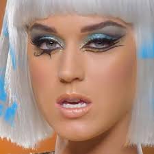 katy perry makeup blue eyeshadow gold