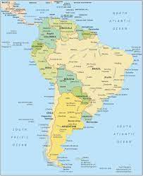 south america map countries and
