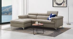 condo size genuine leather sectional