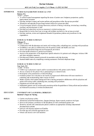 Med Surg Resume Rn Professional Resume Templates With Medical