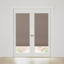 french door blackout cellular shades