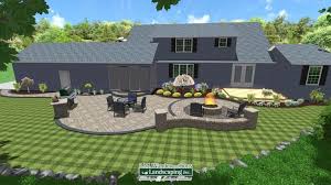 3d Paver Patio And Landscaping Design