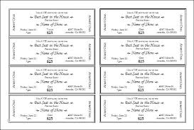 Meal Ticket Template Alimie Co
