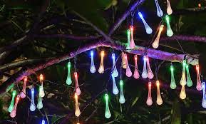 off on solar outdoor string lights w