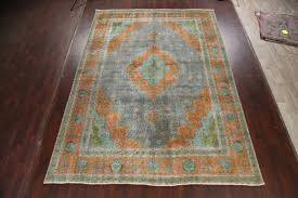 antique overd gray hand knotted