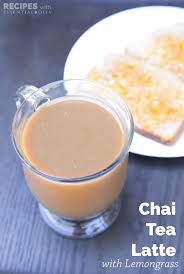 chai tea latte with lemongr