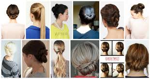 12 easy office updos buns chignons