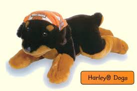 plush harley dog rottweiler puppy