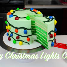 christmas lights cake the cutest