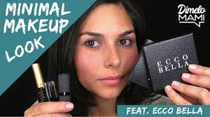 minimal makeup look feat ecco bella