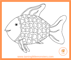 Free collection of 30+ printable rainbow fish template rainbow fish free printables kids printable rainbow fish coloring. Rainbow Fish Printable Taming Little Monsters
