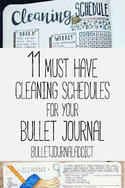 11 Bullet Journal Cleaning Schedules Bullet Journal Addict
